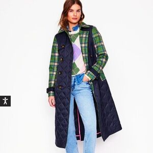 Brand new with tags Boden quilted trench coat!!